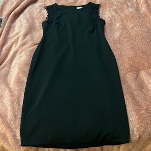 Calvin Klein midi black dress size 10